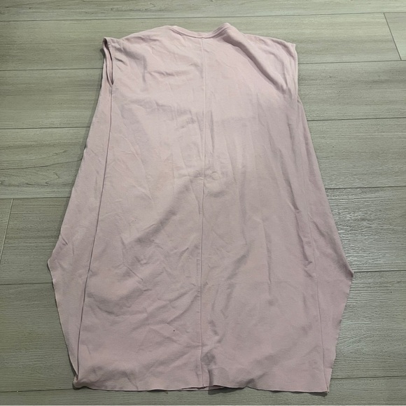 COS Circle Cut Layer Knit Mini Dress Size XS Extra Small Pink Travel Easy Fit - Picture 11 of 12